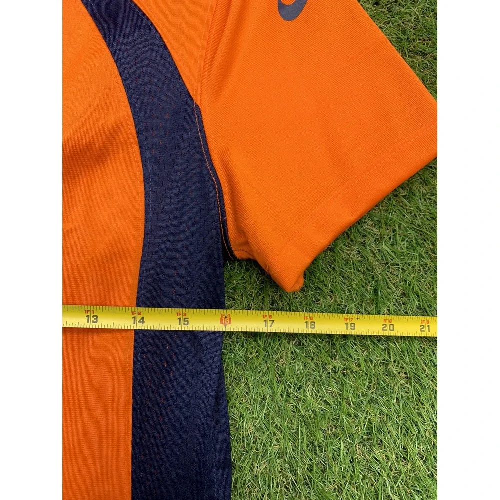 Denver Broncos Nike Jersey Mens Small #3 Russell Wilson NFL On Fit Orange